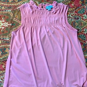 Cece pink ruffled top, size XS, NWOT